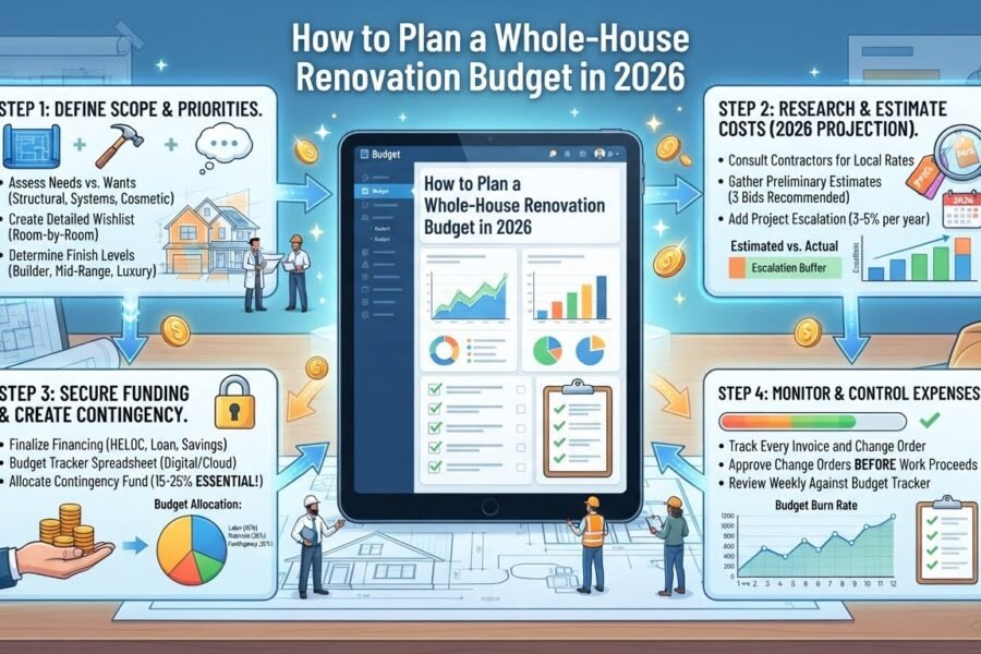 whole house renovation budget